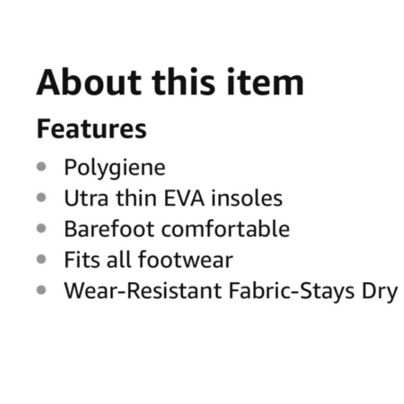 FOOTWERX Polygiene FRESH SHEETS Ultra Thin EVA‎ Insoles Odor Control Men’s NWT - Picture 4 of 10